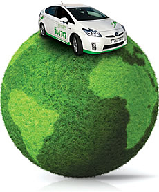 taxi on top of the world